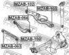FEBEST MZAB-103 Control Arm-/Trailing Arm Bush